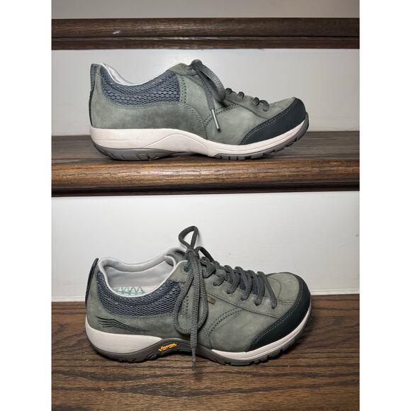 Women's Dansko Peggy Green Leather/suede Vibram Comfort Walking Shoes Size 36 - Picture 6 of 8
